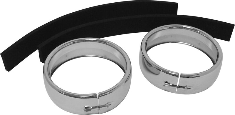 Harddrive 820-0328 38-302 PASSING LAMP TRIM RINGS CHROME