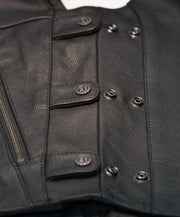 Button clasp on 12 Gauge Vest