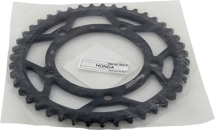 Supersprox 106-30243 RFE-302-43-BLK REAR SPROCKET STEEL 43T-530 BLK HON
