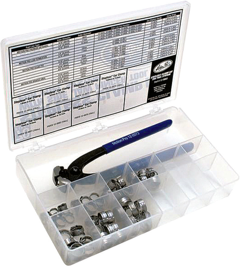 Motion Pro 12-0830 12-0083 STEPLESS CLAMP FUEL LINE FITTINGS KIT 80/PC