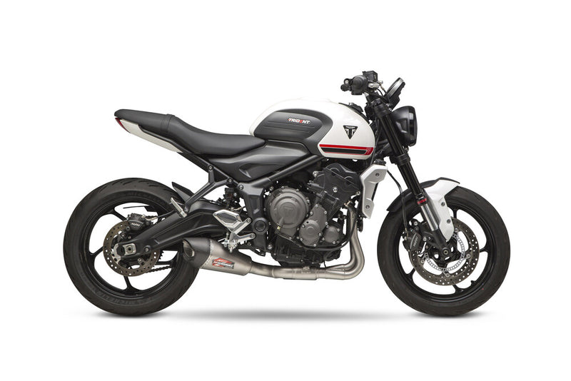 Yoshimura Exhaust AT2 Race FS SS SS CF Works - 19660AP520 Triumph Trident 660 2021-2023