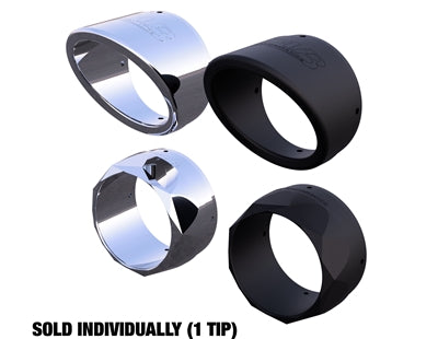 Tab Performance 5" Exhaust Tips (Sold Individually 1 pc) - Chrome Straight Tips 5-EXHAUST-TIPS-C2