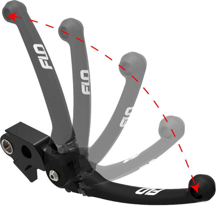 Flo Motorsports 122-0809 HD-813 MX Style Adjustable Lever - SpazCycle