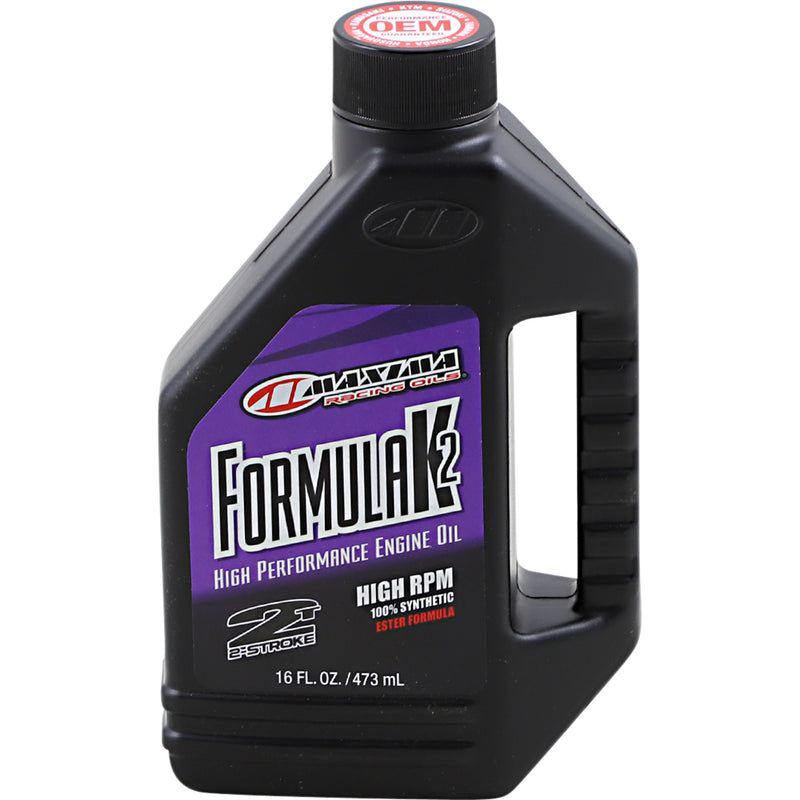 MAXIMA RACING OIL 3602-0022 22916 Formula K2 High RPM Synthetic 2T Engine Oil Formula K2 Synthetic Premix - 16 U.S. fl oz.