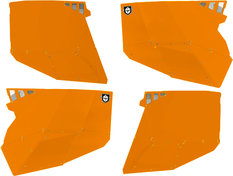Pro Armor Stealth Door Alluminum Skins Orange Madness POL - P144228OM Polaris RZR 2014-2021