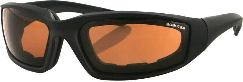Bobster 26-4714 ES214A FOAMERZ SUNGLASSES 2 BLACK W/AMBER LENS