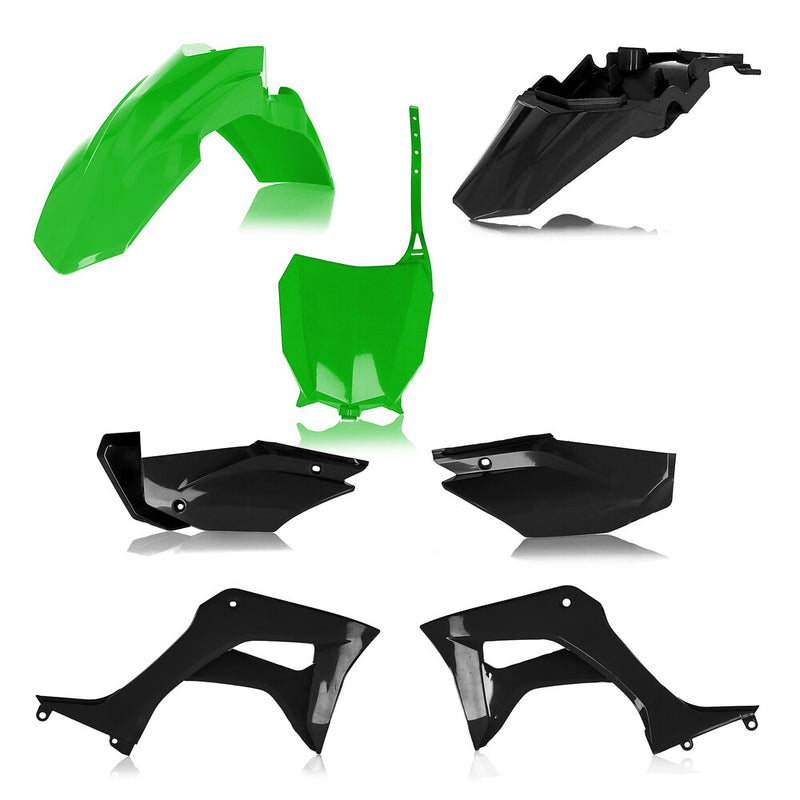 Acerbis Full Plastic Kit Honda Green Black - 2861931089 Honda CRF110F 2019-2025