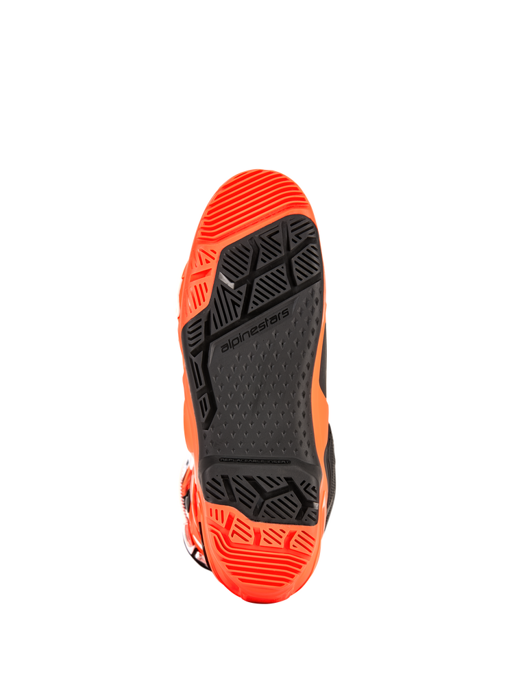 Alpinestars 482-0003909 2010025-4512-9 TECH 10 ENDURO BOOTS ORANGE FLUO/BLACK/WHITE 9