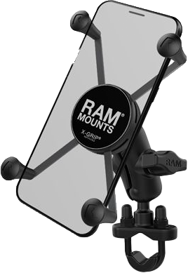 Ram Mounts 71-7076 RAM-B-149Z-A-UN10U X-GRIP LARGE PHONE MOUNT W/HANDLEBAR U-BOLT BASE SHORT