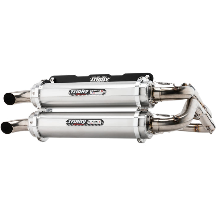 TRINITY RACING 1830-0467 TR-4166D Stage 5 Dual Exhaust System Dual Exhaust - Aluminum