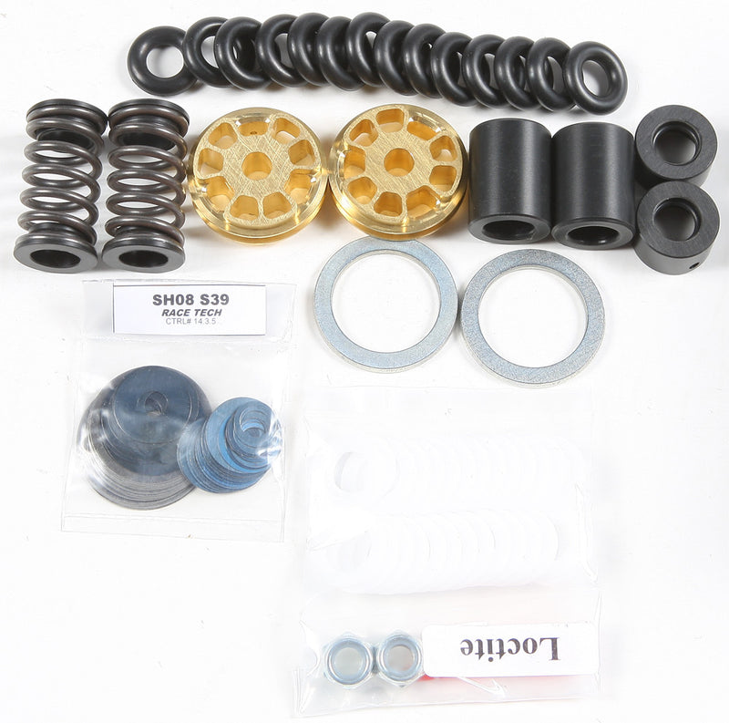 Race Tech Gold Fork Valve Kit - FMGV S3901C For Harley Sportster 1200 2011-2012 | Honda CBR1000RA / CBR1000RR 2012-2013 | Kawasaki Ninja 2011-2014