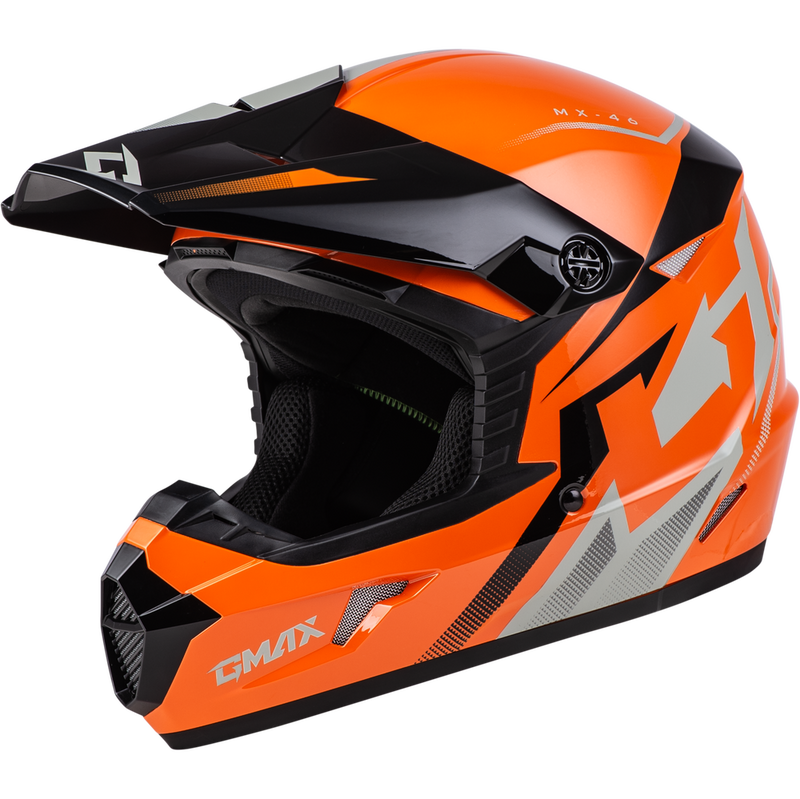 gmax motorcycle helmet OF-87 Duke Matte Black/Grey / Large The lightweight DOT approved ABS shell design along with 19 vents creates maximum airflow keeping you cool and comfortable lap after lap GMax MX-96 502 Helmet