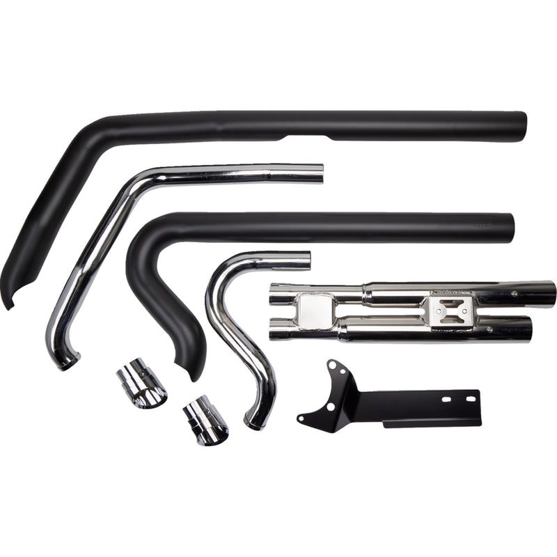 COBRA 1800-1400 6858B Speedster Slashdown Exhaust System - Dyna '12-'17