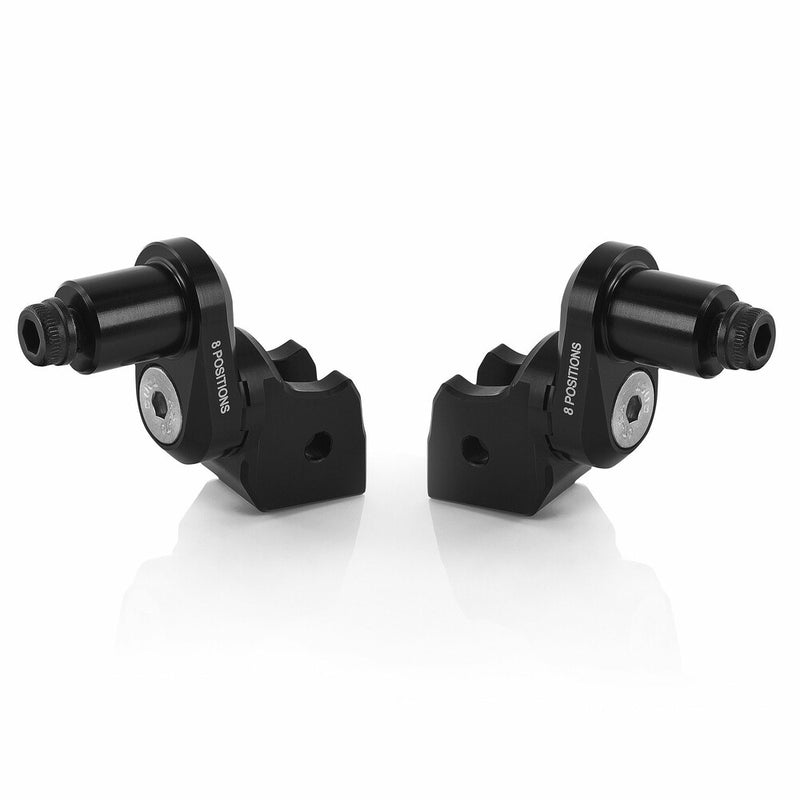 Rizoma 58-PE715B PE715B ECCESNTRIC FOOTPEG MOUNT KIT RIDER ADJUST BLACK PR