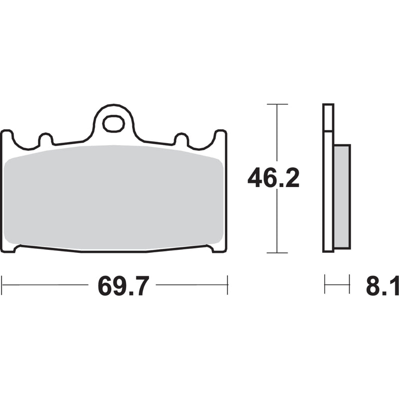Sbs Brake Pad - 631HS For Kawasaki Motorcycles 2002-2019 | Suzuki Motorcycles 1997-2012
