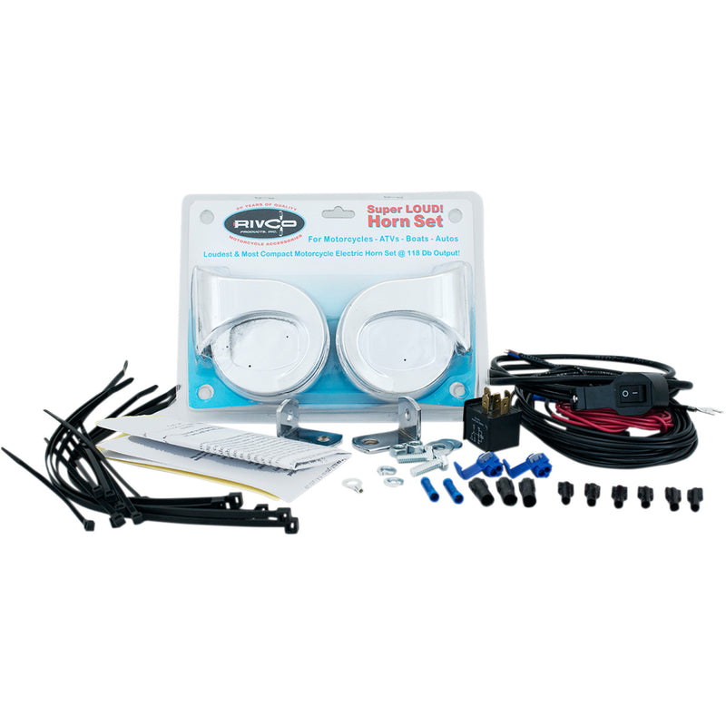 RIVCO PRODUCTS 2107-0274 EH555 Dual Electric Horn Kit Electric Horn - Snow/UTV