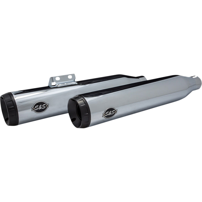 S&S CYCLE 1801-1477 550-0755B Grand National 50 State Slip-On Mufflers - Chrome