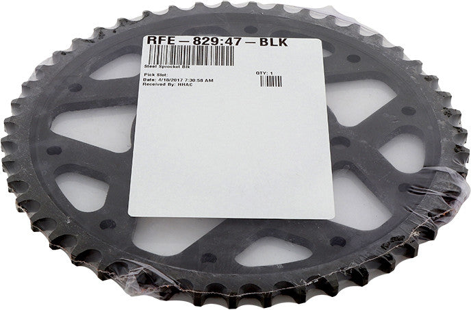 Supersprox 106-82947 RFE-829-47-BLK REAR SPROCKET STEEL 47T-530 BLK SUZ