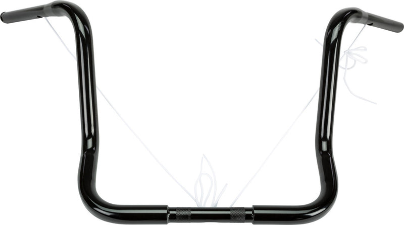 Harddrive 1.25" Bagger Ape-Hanger 16" Gloss Black TBW - 21-559GB For Harley Touring 1980-2022