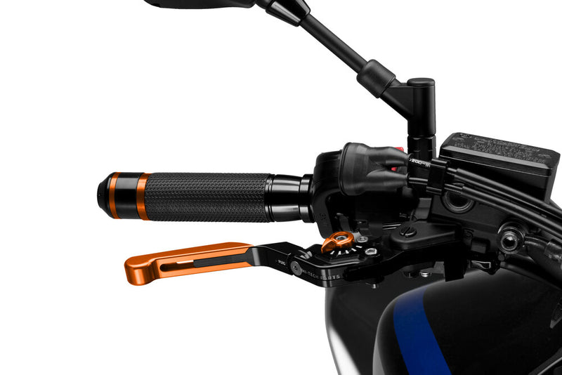 Puig Hi-tech Parts 561-00014OR 14TNT LEVER BRAKE EXTENDABLE/FOLDABLE ORANGE