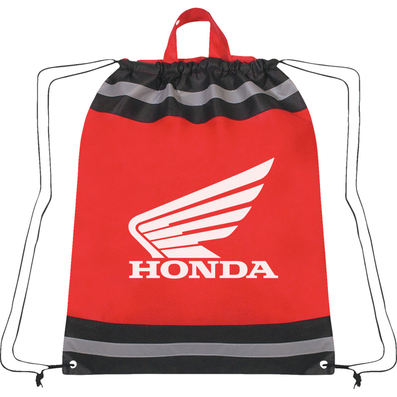 HONDA APPAREL 3517-0518 NP21A-A3296 Cinch Bag Bag - Cinch - Red - Black
