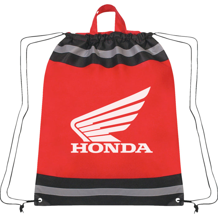HONDA APPAREL 3517-0518 NP21A-A3296 Cinch Bag Bag - Cinch - Red - Black