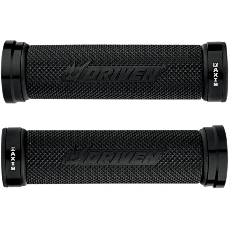 DRIVEN RACING 0630-1303 DXG-BK D-Axis Grips Grips - D-Axis - Black/Black