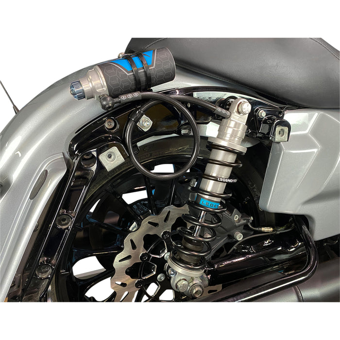 LEGEND SUSPENSION 1310-1929 1310-1929 REVO ARC Remote Reservoir FL Coil Suspension - REVO ARC Remote Reservoir Shocks - Heavy Duty - Clear - 14"