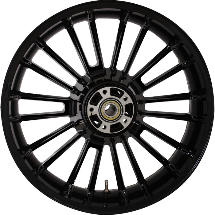 COASTAL MOTO 0202-2188 3D-ATL185SBABST Atlantic Precision Cast 3D Wheel - Rear - Single Disc/with ABS - Black - 18x5.5