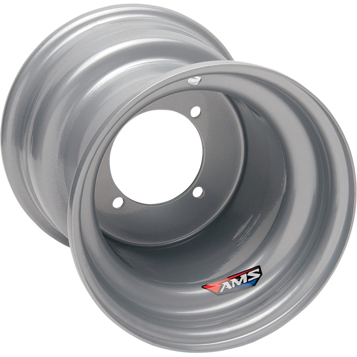 AMS 0231-0005 AMS111 Steel Replacement Wheel Steel Wheel - Rear - Chrome - 9x9 - 4/115 - 3+6