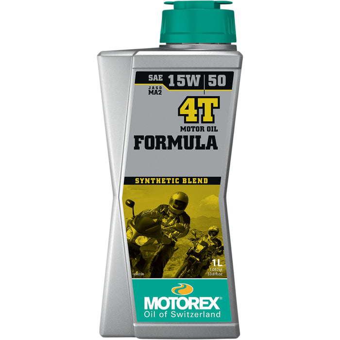 MOTOREX 3601-0758 308274 Formula Synthetic Blend 4T Engine Oil 15w-50 - 1l