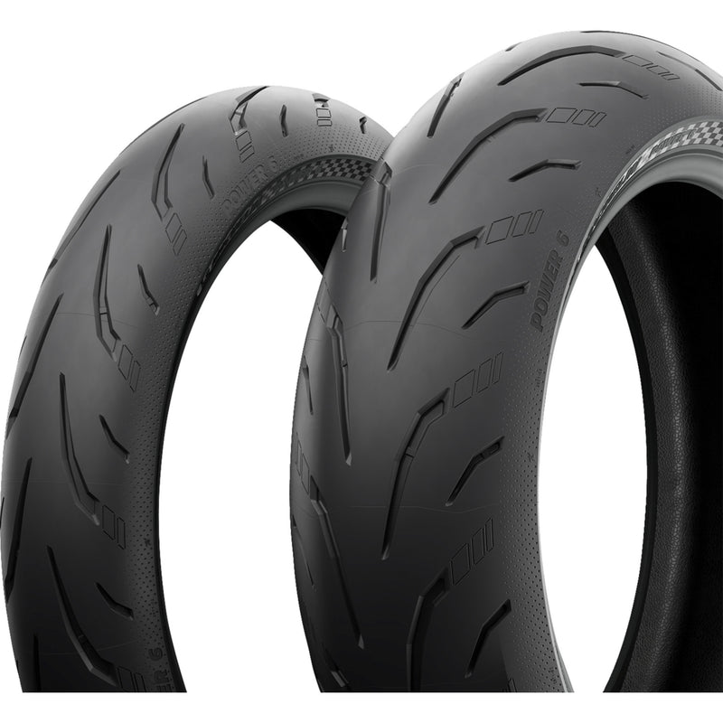 MICHELIN 0301-1002 82063 Power 6 Tire Tire - Power 6 - Front - 120/70ZR17 - (58W)
