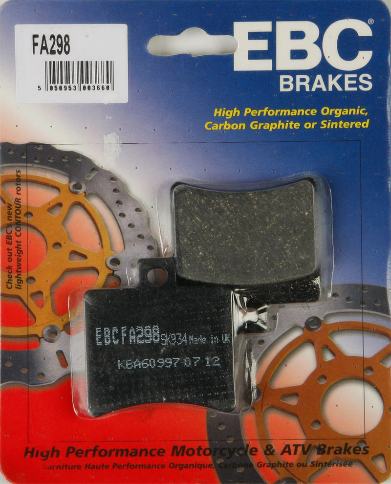 EBC Brake Pads - FA298 Aprilia 125 / Scarabeo 500 Ie / SportCity 250 / Scarabeo 200 2006-2012