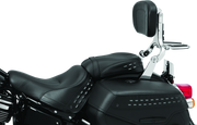 Kuryakyn 7080 Fixed Mounts Multi-purpose Driver & Passenger Backrest 18-Up Softail Black - User 1