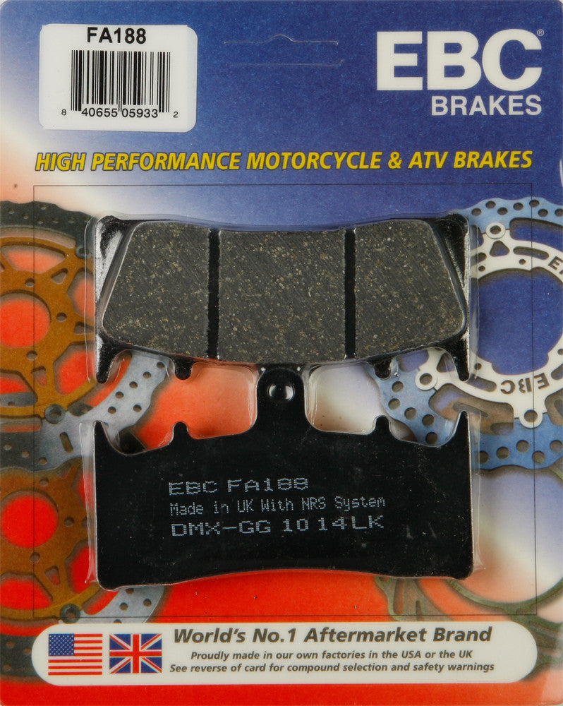 EBC Brake Pads - FA188 Kawasaki Motorcycles 1996-2008