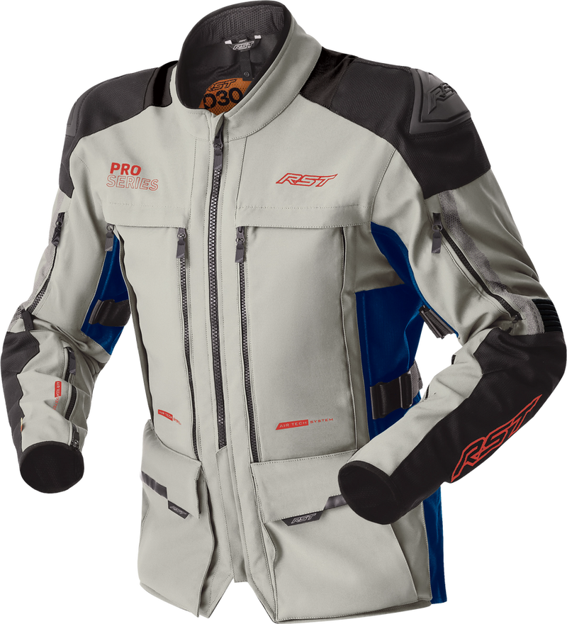 Rst 556-3599250 103599SIL-50 PS ADVENTURE D3O JACKET SILVER/BLUE TEXTILE 3X
