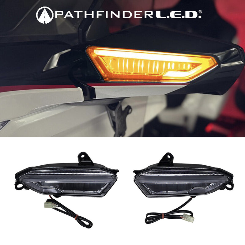 Pathfinder LED Mirror SEQ TS W DRL Smoke Honda GL Honda Gold - GW3DTS Honda Gold 2018-2025
