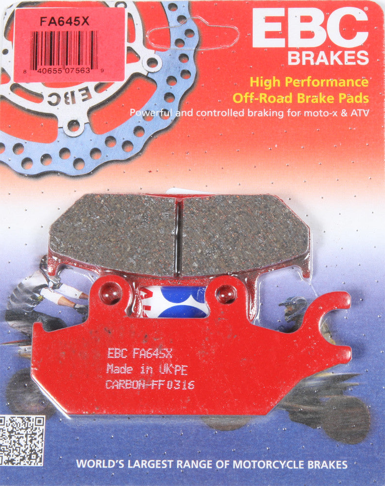 Ebc Brake Pads Carbon X Series - FA645X Yamaha UTVs 2014-2018