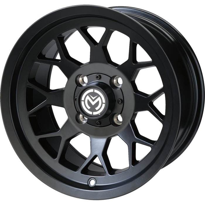 MOOSE OFFROAD 0230-1546 27MO127156MB4 27X Wheel Wheel - 27X - Front - Black - 12x7 - 4/156 - 4+3
