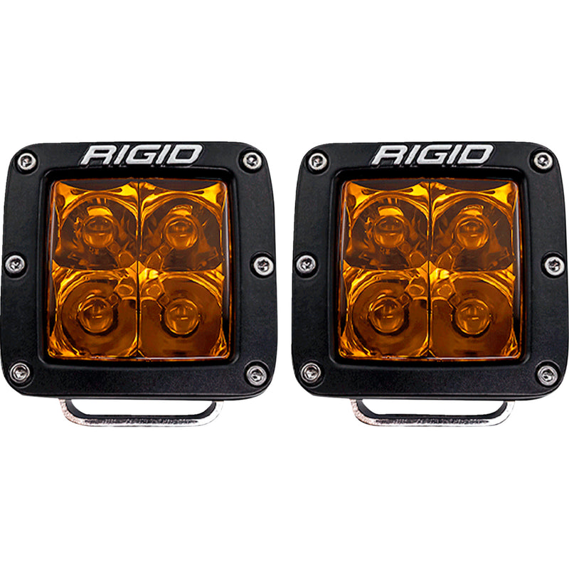 RIGID INDUSTRIES 2001-2801 20252 D-Series LED Light — D-Series, Spotlight D-Series LED Light - Spot - Amber - Pair