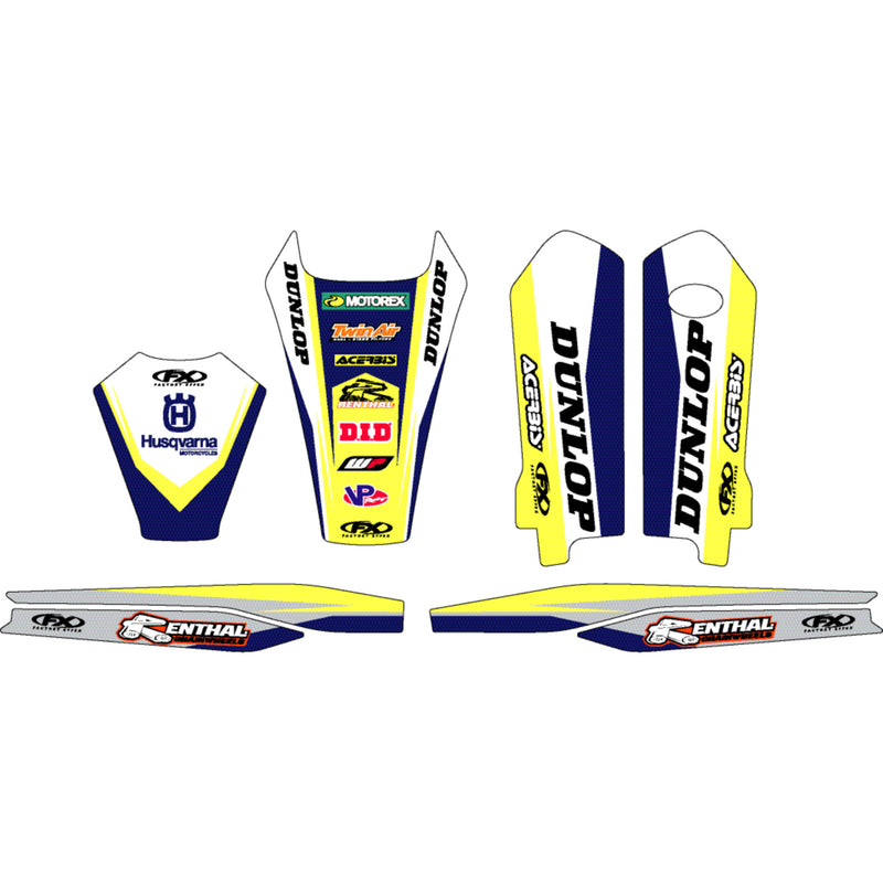 Factory Effex Graphic Kit - 19-50620 Husqvarna Dirt Bikes 2014-2016