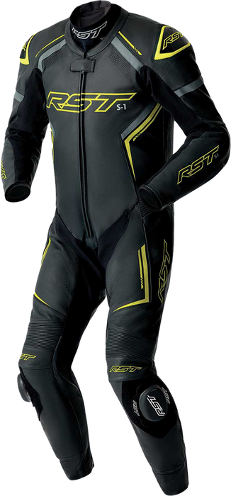 Rst 556-3604242 103604F.YEL-42 S1 D3O SUIT BLK/GRY/FLO YEL LEATHER MD