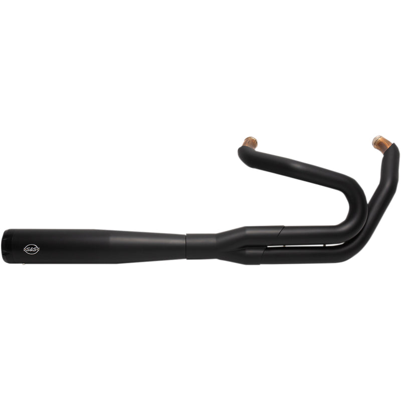 S&S Cycle Superstreet 2-Into-1 Exhaust System - 550-0846B For Harley Softail 2018-2022