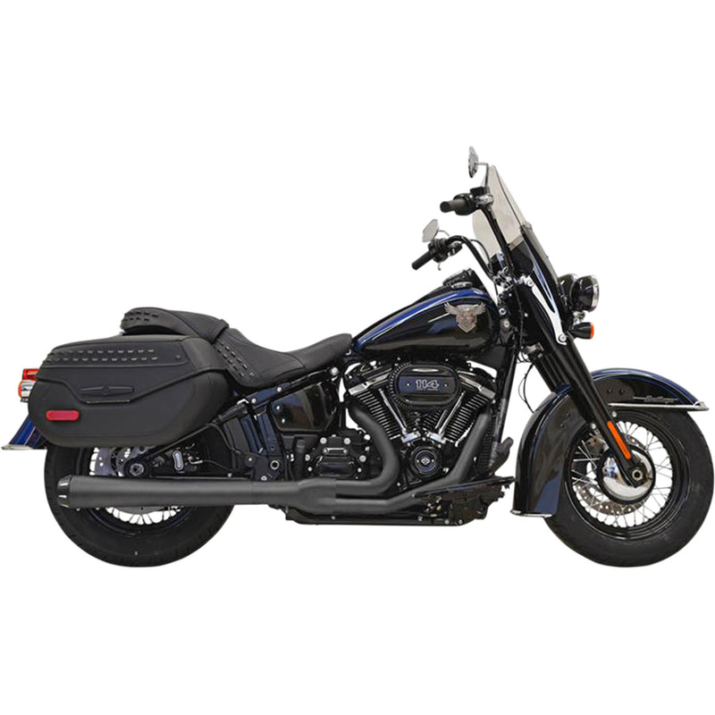 Bassani Xhaust Road Rage 2-Into-1 Exhaust System - 1S91RB For Harley Softail 2018-2024