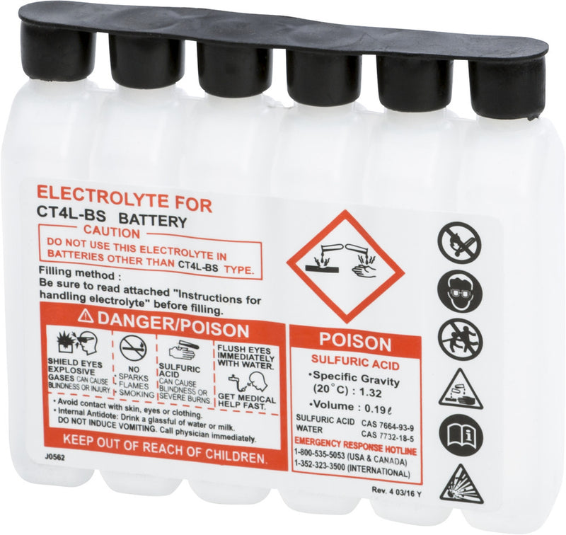 Fire Power 49-3020 190CC CTX SEALED BATTERY ELECTROLYTE PACK 186CC
