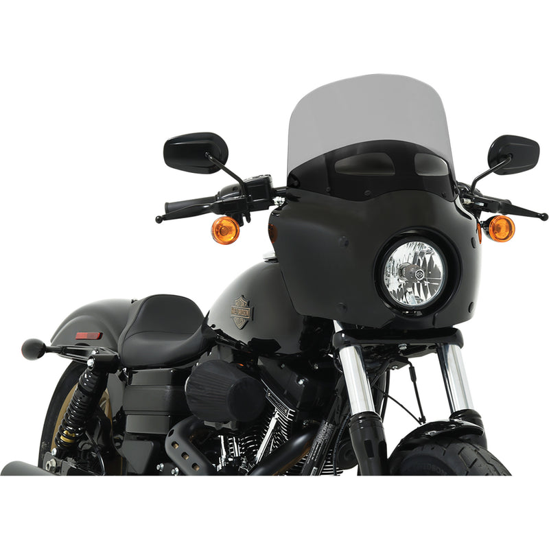 MEMPHIS SHADES 2350-0460 MEP87412 Road Warrior Windshield — Includes Vent - Vented - Black Smoke -11"