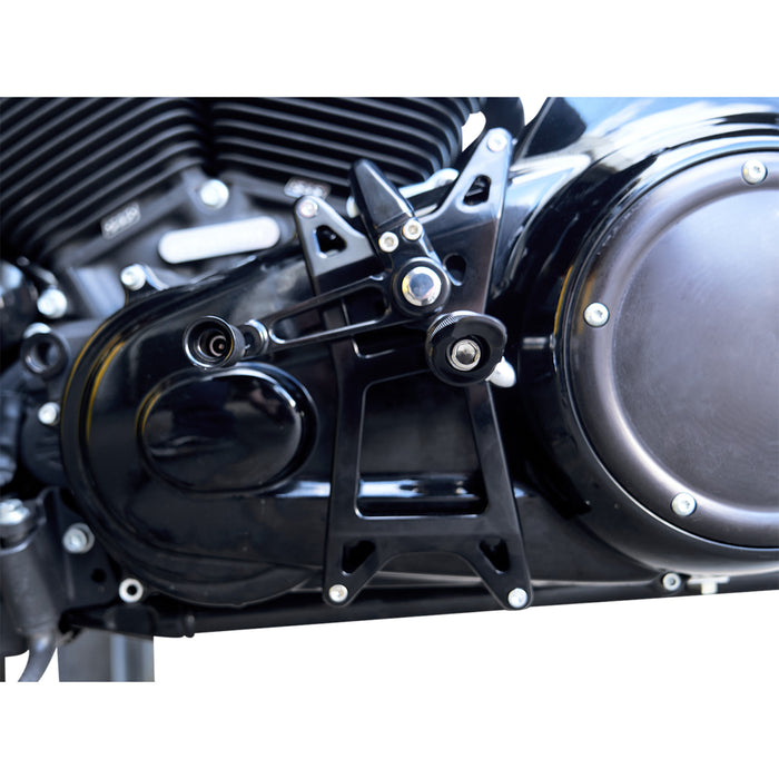 SPEED MERCHANT 1623-0538 SM-M8FLMIDWP-BK Mid Controls Mid-Controls - with Pegs - Black - FL '17-'22