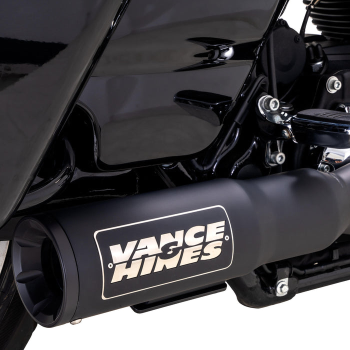VANCE & HINES 1800-2593 47321 Hi Output Exhaust System - Hi-Output RR Exhaust System - Matte Black