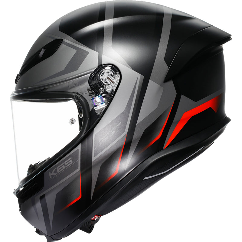 AGV K6 S Karve Helmet - Matte Black/Gray/Red