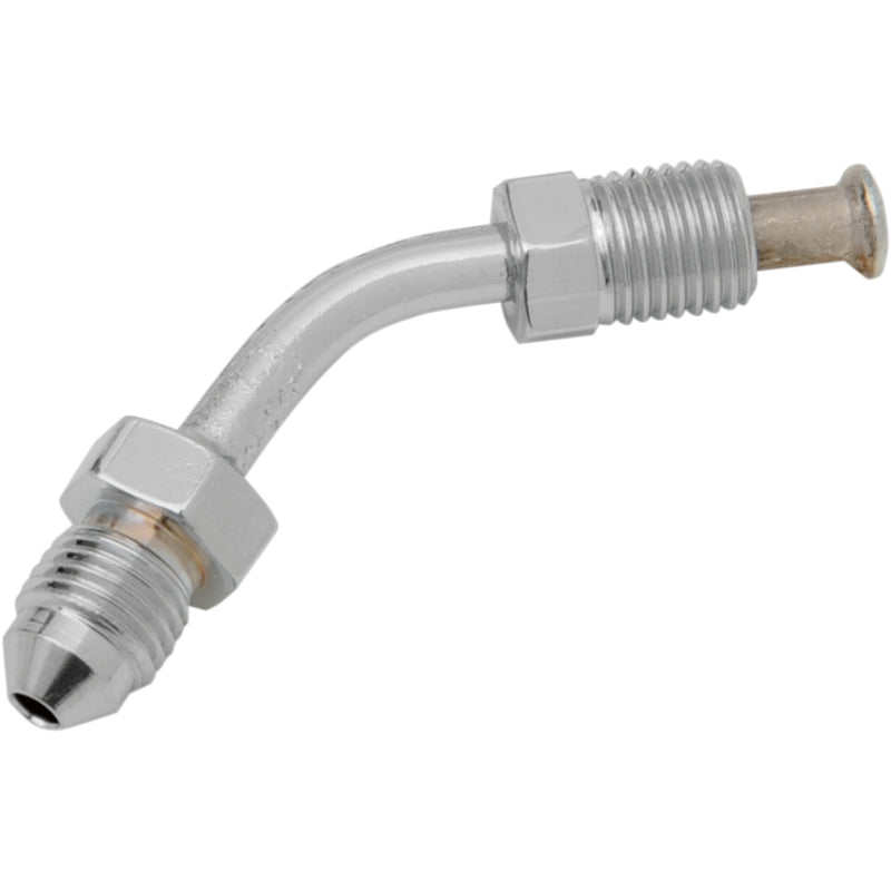 DRAG SPECIALTIES DS098281 Chrome Steel Inverted Flare #3 Male Fitting - 3/8-24 Inverted Flare - 45°